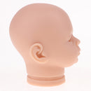 Lifelike 18inch Reborn Doll Accessory Vinyl Head Sculpt Awake Baby Doll Kits DIY Making Supplies