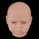 Lifelike 18inch Reborn Doll Accessory Vinyl Head Sculpt Awake Baby Doll Kits DIY Making Supplies