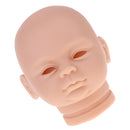 Lifelike 18inch Reborn Doll Accessory Vinyl Head Sculpt Awake Baby Doll Kits DIY Making Supplies
