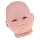 Real Soft Vinyl 22inch Reborn Awake Baby Doll Newborn Unpainted Head Sculpt Kit DIY Accs
