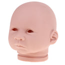 Real Soft Vinyl 22inch Reborn Awake Baby Doll Newborn Unpainted Head Sculpt Kit DIY Accs