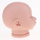Real Soft Vinyl 22inch Reborn Awake Baby Doll Newborn Unpainted Head Sculpt Kit DIY Accs