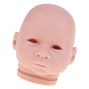 Real Soft Vinyl 22inch Reborn Awake Baby Doll Newborn Unpainted Head Sculpt Kit DIY Accs