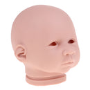 Real Soft Vinyl 22inch Reborn Awake Baby Doll Newborn Unpainted Head Sculpt Kit DIY Accs