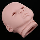 Real Soft Vinyl 22inch Reborn Awake Baby Doll Newborn Unpainted Head Sculpt Kit DIY Accs