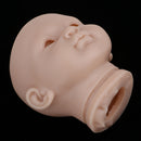 Real Soft Vinyl 20inch Reborn Awake Baby Doll Newborn Unpainted Head Sculpt Kit DIY Accs