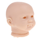 Real Soft Vinyl 20inch Reborn Awake Baby Doll Newborn Unpainted Head Sculpt Kit DIY Accs