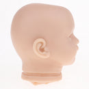 Real Soft Vinyl 20inch Reborn Awake Baby Doll Newborn Unpainted Head Sculpt Kit DIY Accs