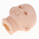 Real Soft Vinyl 20inch Reborn Awake Baby Doll Newborn Unpainted Head Sculpt Kit DIY Accs