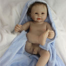 Unpainted Lifelike 20inch Reborn Kit Full Silicone Baby Boy Doll Blank Body Mold Great DIY Handwork Child Birthday Xmas Gift
