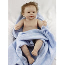 Unpainted Lifelike 20inch Reborn Kit Full Silicone Baby Boy Doll Blank Body Mold Great DIY Handwork Child Birthday Xmas Gift