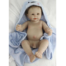 Unpainted Lifelike 20inch Reborn Kit Full Silicone Baby Boy Doll Blank Body Mold Great DIY Handwork Child Birthday Xmas Gift