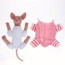 Rompers Clothes for 18inch Reborn Sphynx Cat Canadian Hairless Cat Real Looking Dress Up