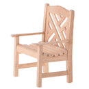 1/12 Dollhouse Miniature Unpainted Furniture Garden Park Decor Bench Chair Table Stool Set Kids Pretend Play Toy