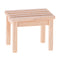 1/12 Dollhouse Miniature Unpainted Furniture Garden Park Decor Bench Chair Table Stool Set Kids Pretend Play Toy