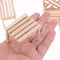 1/12 Dollhouse Miniature Unpainted Furniture Garden Park Decor Bench Chair Table Stool Set Kids Pretend Play Toy