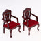 1/12 Dollhouse Miniature Living Room Furniture Garden Decor Wine Red Sofa Couch Set Kids Pretend Play Toy