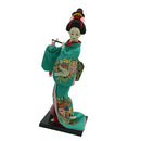 12inch Japanese Kimono Geisha Doll Kokeshi Handicraft Home Decoration Green Clothes
