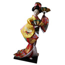 12inch Japanese Kimono Geisha Doll Kokeshi Handicraft Home Decoration Yellow Clothes