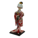 12inch Japanese Kimono Geisha Doll Kokeshi Handicraft Home Decoration Red Clothes