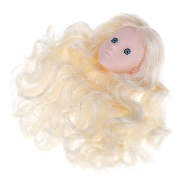 1/4 BJD Head Sculpt Mould Light Gold Hair Kit Female Figures Custom Parts For OB Kurhn for DOD DIY Customized Body Accessories