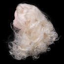 Girl Doll Head Sculpt with Golden Hair without Facial Features for BJD Doll DIY Accessory