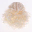 Girl Doll Head Sculpt with Golden Hair without Facial Features for BJD Doll DIY Accessory