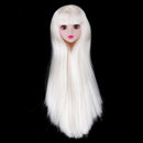 1/6 Makeup Female Head Sculpt with 3D Eyes for BJD, for OB, XinYi Doll Kids DIY Making