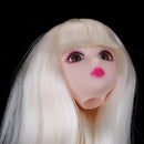 1/6 Makeup Female Head Sculpt with 3D Eyes for BJD, for OB, XinYi Doll Kids DIY Making