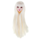 1/6 Makeup Female Head Sculpt with 3D Eyes for BJD, for OB, XinYi Doll Kids DIY Making