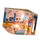 Miniature 1:24 DIY Dollhouse Furniture, 3D Wooden Diorama Sweet Princess House Model