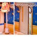 Miniature 1:24 DIY Dollhouse Furniture, 3D Wooden Diorama Sweet Princess House Model