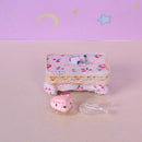 1/24 Dollhouse Miniature Living Room Furniture Sofa with Cushion & End Table Accs Pink