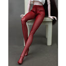 Comfortable Dolls Clothes Gauze Long Socks Dress Up for 1/6 BJD MSD Girl Doll Outfit -Red