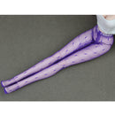 Comfortable Dolls Clothes Gauze Long Socks Dress Up for 1/6 BJD MSD Girl Doll Outfit -Purple