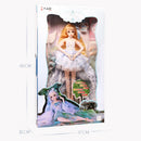 Delicate 26 Joints 1/4 BJD Doll Body + Clothes + Shoes Set Modern Girl Kids Children Christmas Gift Pretend Play Toy Keira