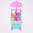 Lovely Ice Cream Cart Playset for Reborn Doll Mellchan Baby Dolls Accessories Kids Pretend Play Toy