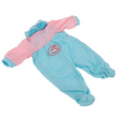 Trendy Clothes Set Long Sleeve Jumpsuit Casual Outfits for 14inch American Doll Accs Light Blue