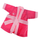 Lovely Night-Robe Bathrobe Pajamas Decor Rose Red for 16inch Salon Doll Accessories