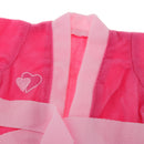 Lovely Night-Robe Bathrobe Pajamas Decor Rose Red for 16inch Salon Doll Accessories