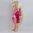 Lovely Night-Robe Bathrobe Pajamas Decor Rose Red for 16inch Salon Doll Accessories