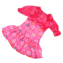 Handmade Lovely Doll Clothes Dress Outfits Costumes For 14 Inch American Doll Christmas Birthday Gift -Red