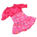 Handmade Lovely Doll Clothes Dress Outfits Costumes For 14 Inch American Doll Christmas Birthday Gift -Red