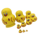 10 Pieces Russian Nesting Dolls Matryoshka Wood Stacking Nested Set Handmade Toys for Children Kids Birthday Gift,Home Decorations