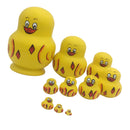 10 Pieces Russian Nesting Dolls Matryoshka Wood Stacking Nested Set Handmade Toys for Children Kids Birthday Gift,Home Decorations
