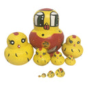 Yellow Chicks Russian Nesting Doll Babushka Matryoshka Stacking Dolls Set 10 Pieces Xmas Gift Christmas Decorations