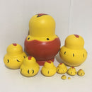 Yellow Chicks Russian Nesting Doll Babushka Matryoshka Stacking Dolls Set 10 Pieces Xmas Gift Christmas Decorations
