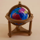 1/12 Dolls House Miniature 2pieces Mini Globe With Brown Stand Office Home Accessory