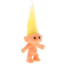 Yellow Hair Vintage Lucky Troll Doll Dollhouse Mini Action Figures Toy Cake Toppers Party Favors Crafts