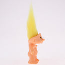 Yellow Hair Vintage Lucky Troll Doll Dollhouse Mini Action Figures Toy Cake Toppers Party Favors Crafts